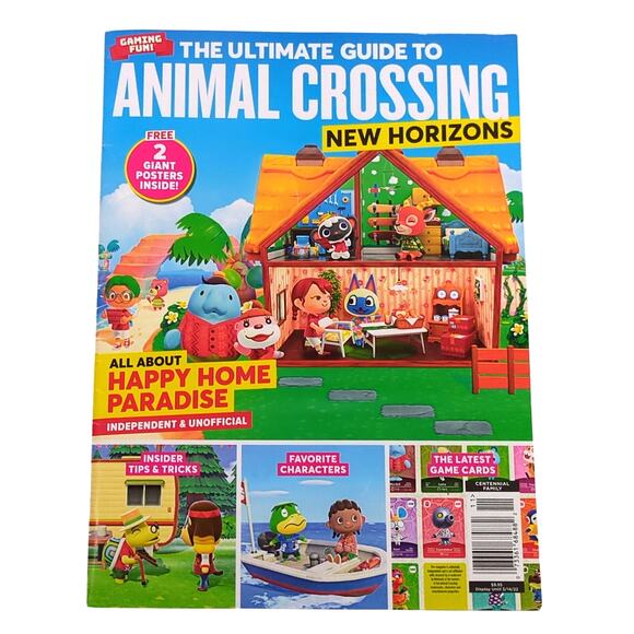 Animal Crossing New Horizons Ultimate Guide + Happy Home Paradise w/ 2 Posters - Picture 1 of 4